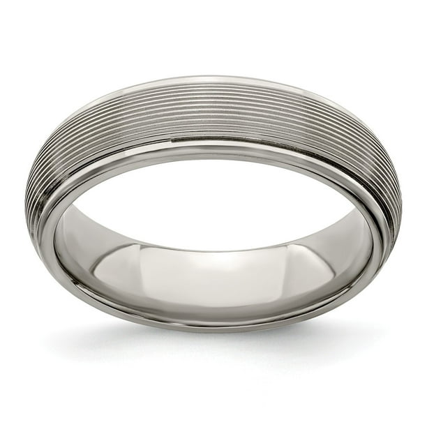 Titanium 6 mm Polished Wedding Ring Fine Jewelry Ideal Gifts For Women 